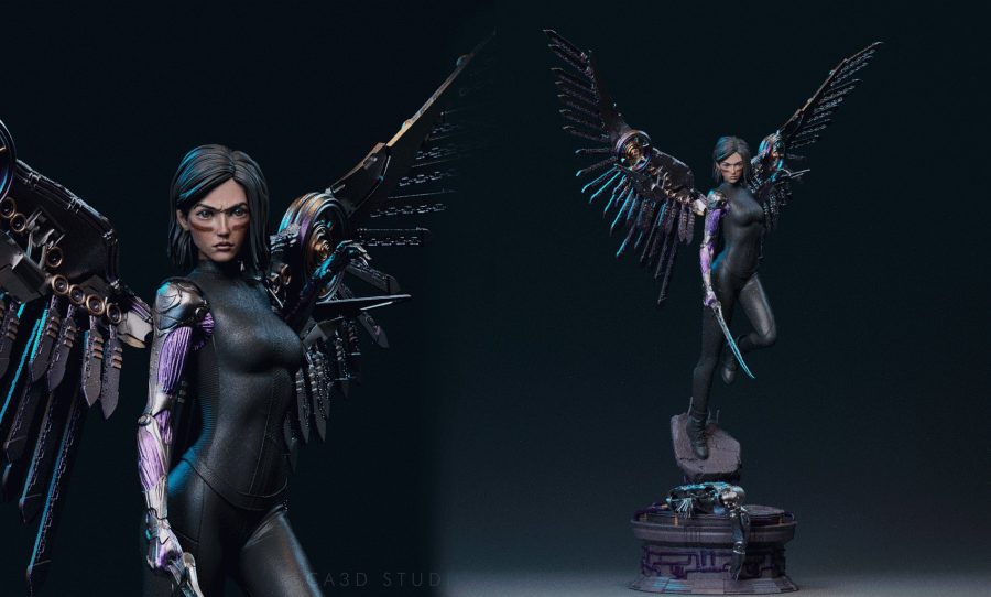 Alita Kanatlı Figür