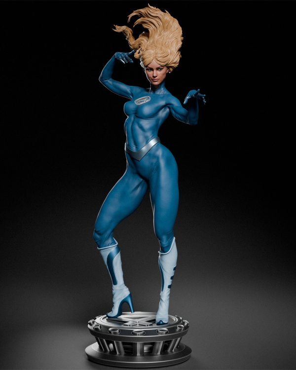 Invisible Woman (Mavi Kostüm) Figür