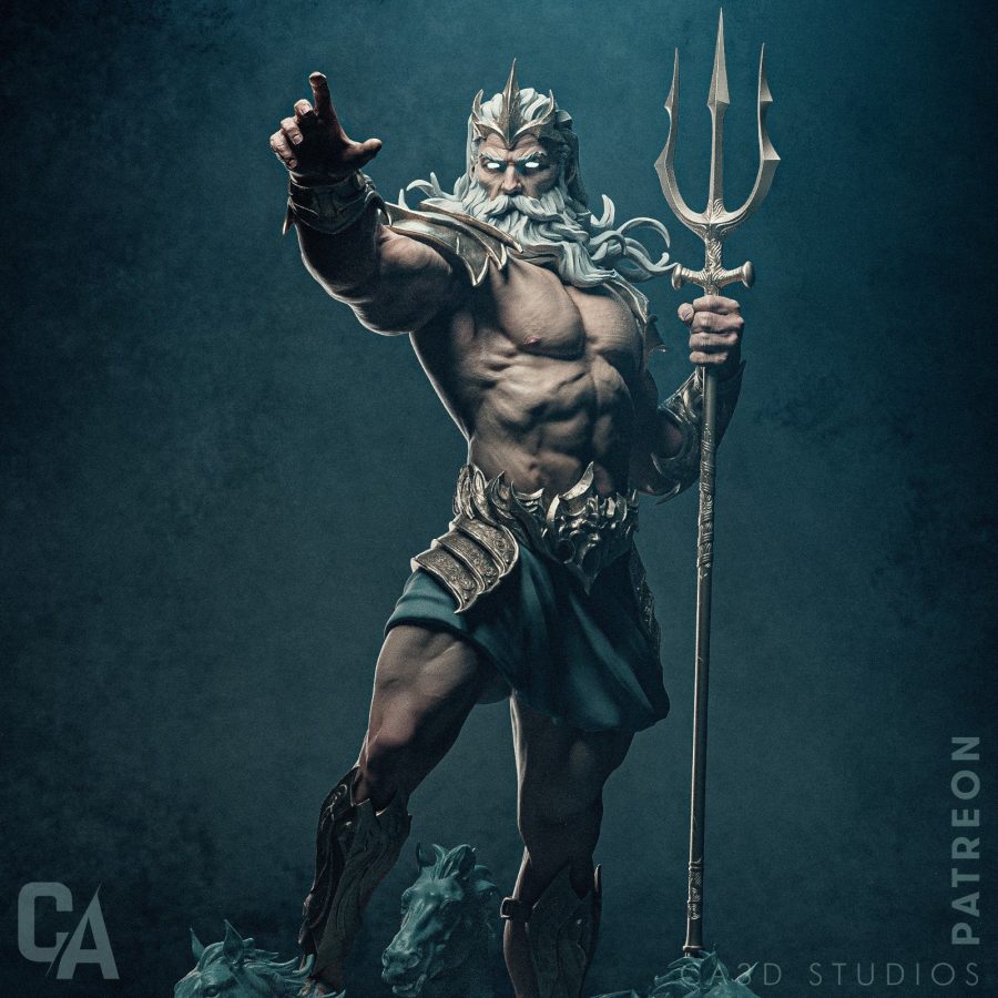 Poseidon Figür