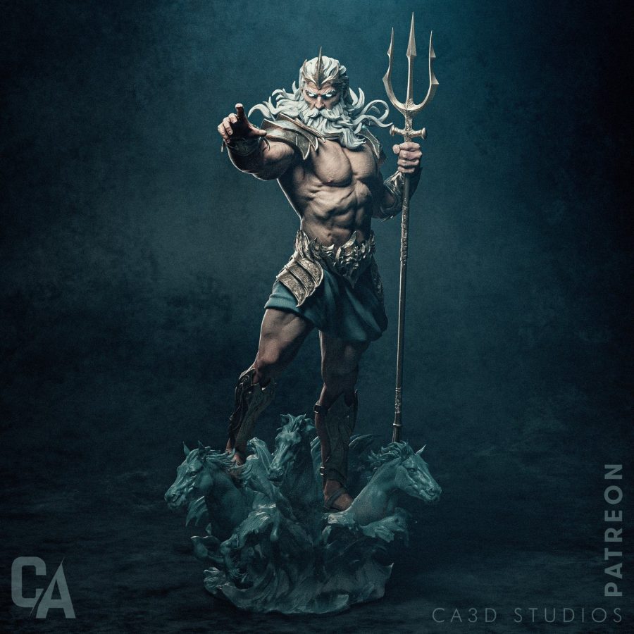 Poseidon Figür