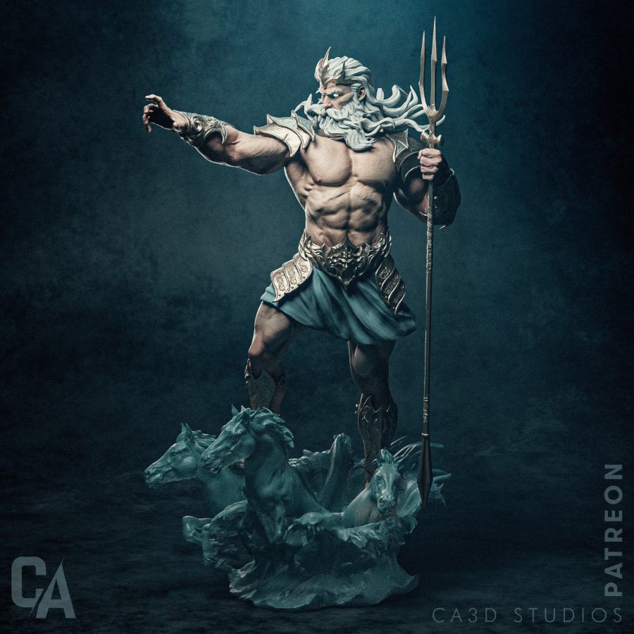 Poseidon Figür