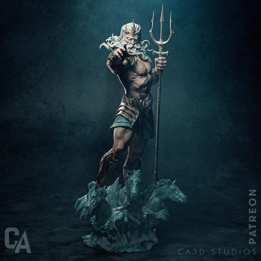 Poseidon Figür